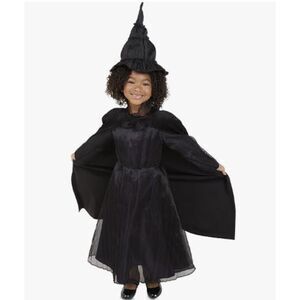 Wicked Elphaba Dress for Girls Official Halloween Costume, Size 4-6